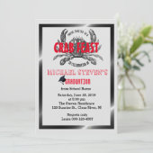 Crab Feast Boil Afstuderen Elk Feest Feest Kaart (Staand voorkant)