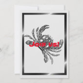 Crab Feast Boil Afstuderen Elk Feest Feest Kaart (Achterkant)