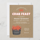 Crab Feast Graduation Party Uitnodiging (Voorkant)