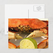 Crab Feast Invitation Briefkaart (Voorkant / Achterkant)