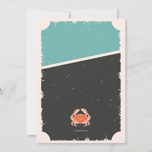 Crab Feast Kaart (Achterkant)
