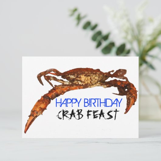 Crab Feast Kaart (Staand voorkant)