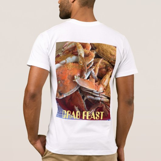 Crab Feast Mannen T-Shirt (Achterkant)