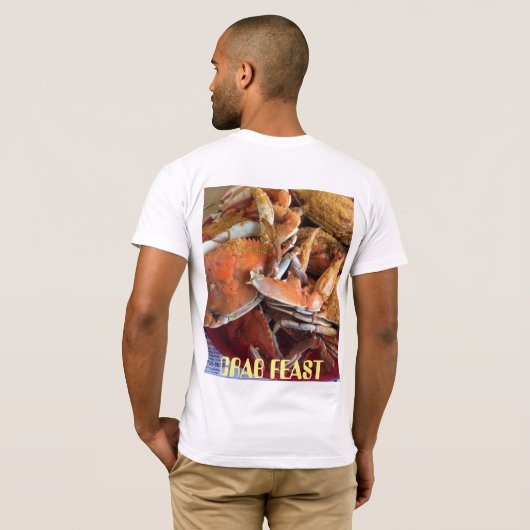 Crab Feast Mannen T-Shirt (Achterkant volledig)
