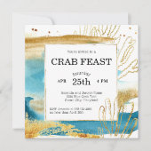 Crab Feast Party, Picnic of Dinner Kaart (Voorkant)