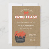 Crab Feast Party-uitnodiging Kaart (Voorkant)