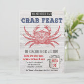 Crab Feast uitnodiging (Staand voorkant)