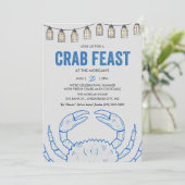 Crab Feast uitnodiging (Staand voorkant)