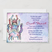 CRAB FEST FEAST Dinner Party Invision Kaart (Voorkant)