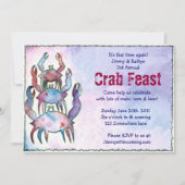 CRAB FEST FEAST Dinner Party Invision Kaart (Voorkant)