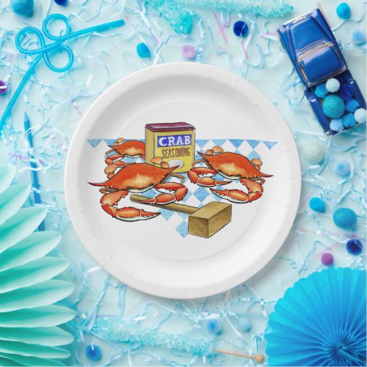 Crab Fest. Papieren Bordje (Feest)