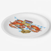 Crab Fest. Papieren Bordje (Gekanteld)