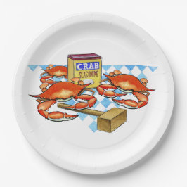 Crab Fest. Papieren Bordje