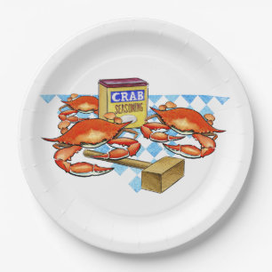 Crab Fest. Papieren Bordje