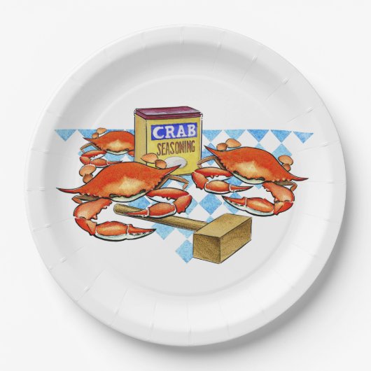 Crab Fest. Papieren Bordje (Voorkant)