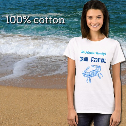 Crab festival - gepersonaliseerd t-shirt