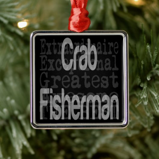 Crab Fisherman Extraordinaire Metalen Ornament (Boom)