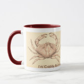 CRAB Funny Crabby humor Koffie Mok (Links)