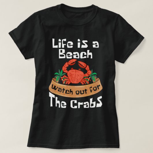 Crab Gifts Schrimp Crabbing Schelpdieren Kanker Cr T-shirt (Design voorkant)