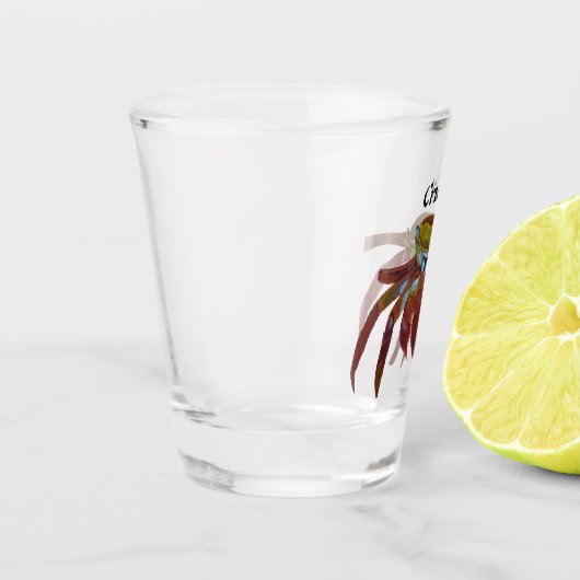 Crab Glass Shot Glas (Links)