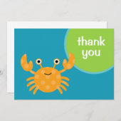 Crab Hartelijk dank Bedankkaart (Voorkant / Achterkant)