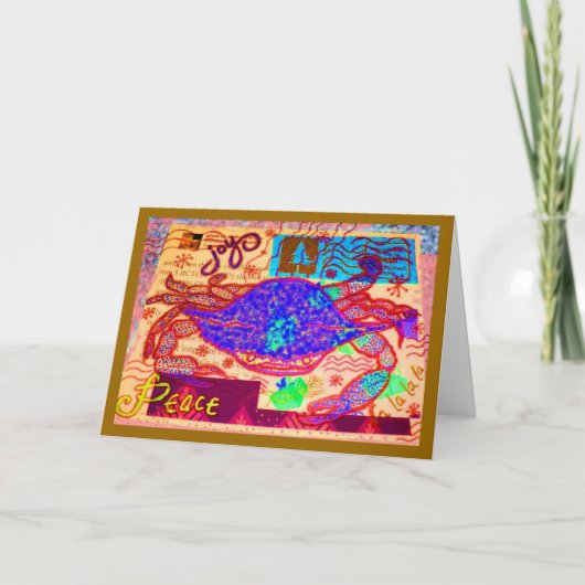 Crab Holiday Collage Feestdagen Kaart (Voorkant)