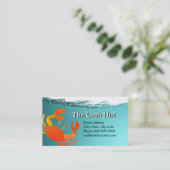 Crab Hut bus. kaarten Visitekaartje (Staand voorkant)