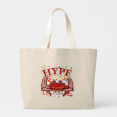 Crab Hype, MeWarriorWoman op Twitch Grote Tote Bag (Achterkant)