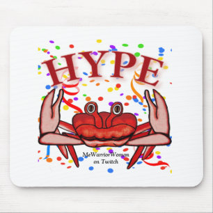 Crab Hype, MeWarriorWoman op Twitch Muismat