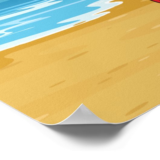 Crab in de Seashore Poster (Hoek)