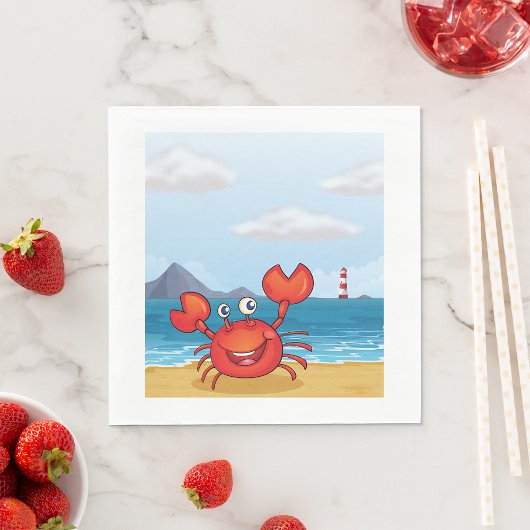 Crab in de Seashore Servet