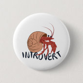 Crab Introvert Ronde Button 5,7 Cm (Voorkant)