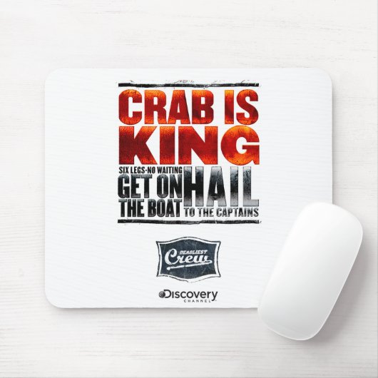 Crab is King Mousepad Muismat (Met muis)