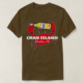Crab Island Destin FL Party Sandbar Souvenir T-shirt (Design voorkant)