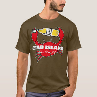 Crab Island Destin FL Party Sandbar Souvenir T-shirt