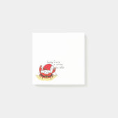 Crab Kerstbeach Tropical Funny Post-it® Notes (Voorkant)