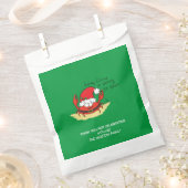 Crab Kersttropical Funny Bedankzakje (Geknipt)