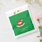 Crab Kersttropical Funny Bedankzakje (Gezegeld)