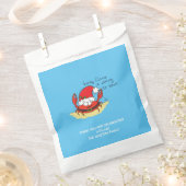 Crab Kersttropical Funny Bedankzakje (Geknipt)