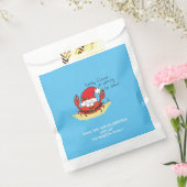 Crab Kersttropical Funny Bedankzakje (Gezegeld)