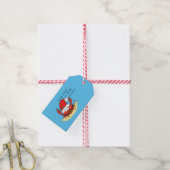 Crab Kersttropical Funny Cadeaulabel (Met Touw)