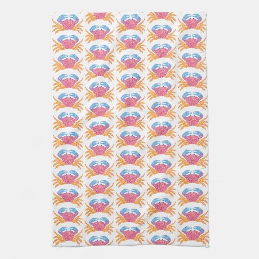 Crab Kitchen Towel Theedoek (Verticaal)