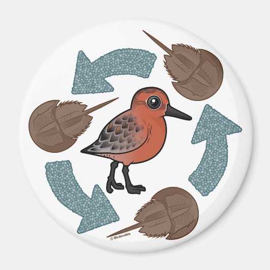 Crab-Knot Cycle Magneet (Voorkant)