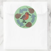 Crab-Knot Cycle Ronde Sticker (Tas)