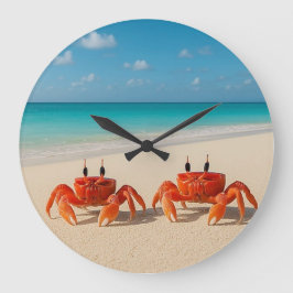Crab Life - Twin Crabs ronde wandklok
