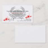 Crab Logo Seafood Restaurant Visitekaartje (Voorkant / Achterkant)