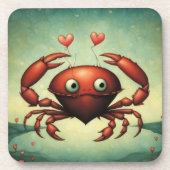 Crab Love Bier Onderzetter (Voorkant)