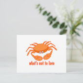 Crab Love Briefkaart (Staand voorkant)