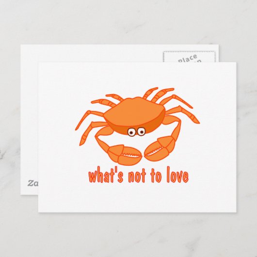 Crab Love Briefkaart (Voorkant / Achterkant)