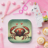 Crab Love Papieren Bordje (Feest)